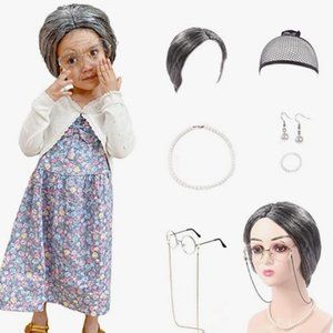 NEW 100th Day of School Old Lady Costume